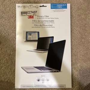 New 3M Privacy Screen Filter for Apple MacBook Pro 15" w/ Retina Display - Picture 1 of 2