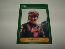 VINTAGE 1991 MIKE SMITH #182 JOCKEY STAR CARD ZENYATTA ARROGATE JUSTIFY GIACOMO