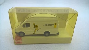 Busch 1:87 Ford Transit furgoneta techo alto blanco EMS correo de mensajería en embalaje original (83) - Imagen 1 de 3