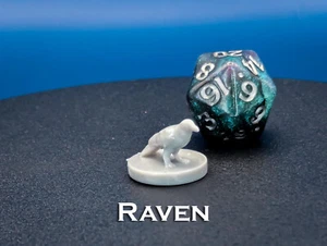 Raven Miniature for D&D, Dungeons and Dragons, Pathfinder, DND - Picture 1 of 7