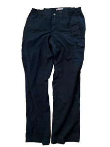 5.11 Tactical Women's Black Cargo Combat Pants Size 18 Long Style 64360 Ripstop - Picture 1 of 6