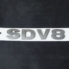 3x Matte SDV8 Gray Plastic Decal Badge Emblem Sticker Diesel Type Edition Racing