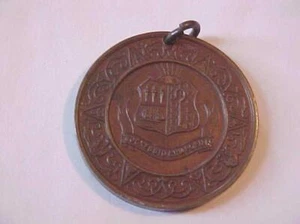 1904 Eastham Education Authority Medaille überreicht an V. Hooks perfekte Anwesenheit - Bild 1 von 2