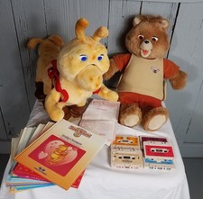 original Teddy ruxpin 1985 Lot Grubby books tapes manual *tested 