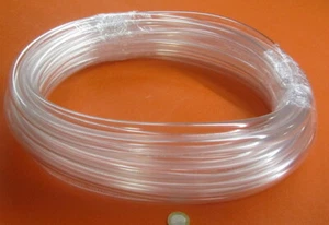PVC Tubing, Clear, 5/8" OD x 1/2" ID x 1/16" Wall x 50 Foot Coil - Picture 1 of 12