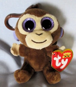 COCONUT the Monkey - Ty Beanie Boos Clip 3" Key Chain - NEW & MINT - Picture 1 of 1