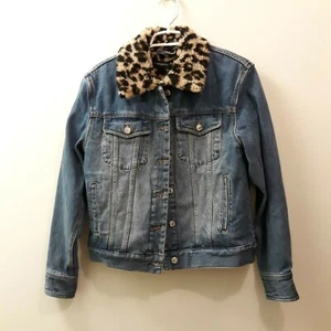 NWT VERONICA BEARD Tilia SMALL Faux Sherpa Collar+Lining Boyfriend Denim Jacket - Picture 1 of 13