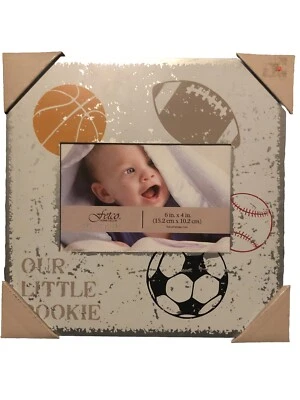 Fetco Home Decor Tiny Miracles Picture Frame Our Little Rookie - Fits 4x6” Photo - Image 1 of 2