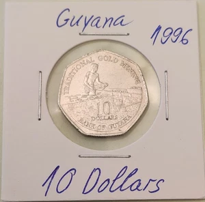 Guyana coin, 10 Dollar, 1996 - Picture 1 of 2