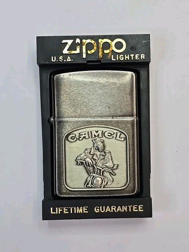 Zippo Camel 8-Ball Cigarette Lighter in Tin Case Collectible