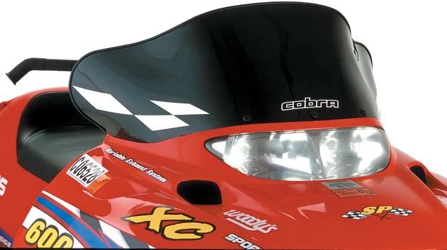 Parabrisas Powermadd Cobra bajo 11,5" negro/blanco damas #11520 Polaris Foto 1 de 1