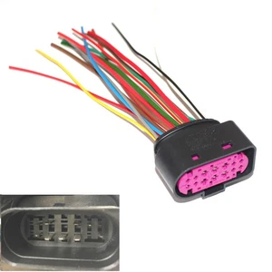 Xenon Headlight Front Head Lamp Plug Connector 14 Pin Fit for AUDI VW 1J0973737 - Picture 1 of 7