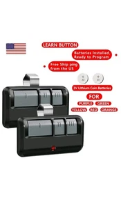 2PCS for Liftmaster Chamberlain Sears Craftsman 893MAX Garage Door Opener Remote - Picture 1 of 2