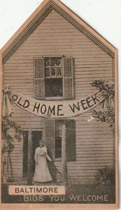 Baltimore MD OLD HOME WEEK (1907) ausklappbare 24 kleine Ansichten - Gebäude, Fläche - Bild 1 von 8