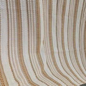 Vintage Neutral / Beige Woven Unlined Curtains 60s 70s 64" W x 54" L Wool ?  - Picture 1 of 16