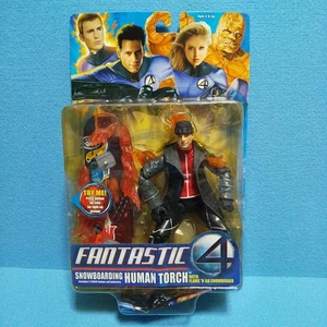 Toybiz Fantastic 4 Four action figure Snowboarding Human Torch - Picture 1 of 4