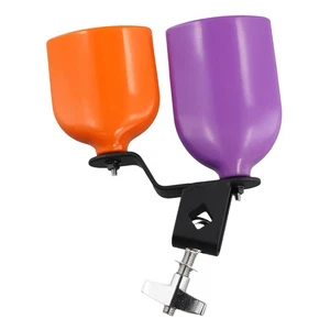 Campana de vaca doble, campana, tambor de música, campana de vaca, tono alto y bajo, golpeador 5983 - Imagen 1 de 7