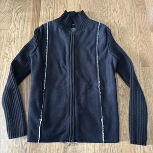 By Design Sport Womens Faux Suede Sweater Jacket Size Large - Picture 1 of 20