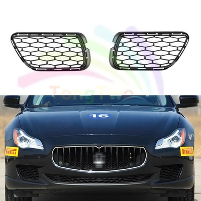 A Pair For Maserati Quattroporte 2014-2016 Front Bumper Grille Cover Trim - Изображение 1 из 4