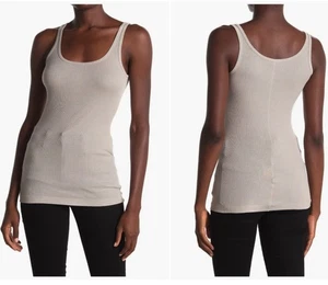 Vince Ribbed Knit Tank Top Size S, 50 % Pima Cotton 50% Modal Made Peru casual. - Picture 1 of 7
