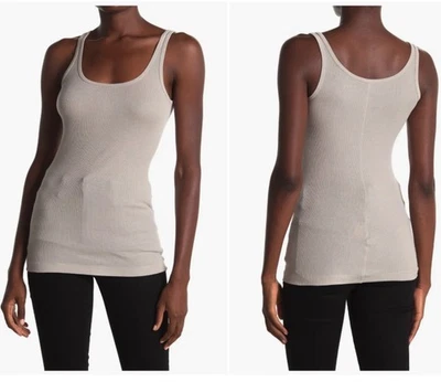 Vince ребристый вязаный майка размер S, 50% Pima хлопок 50% модальный сделано Перу повседневный. - Изображение 1 из 4