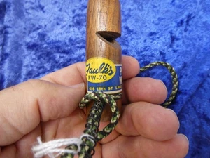 VINTAGE FAULK'S PW-70 PINTAIL ANATRA FISCHIO RICHIAMO LEGNO. BELLO! - Foto 1 di 5