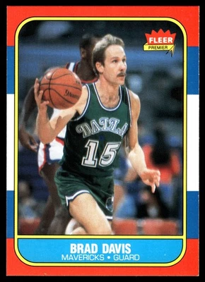Fleer Brad Davis #22 1986-87 Foto 1 de 2