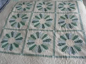 Handmade Patchwork Quilt Throw Bedspread Blanket Cover Cottagecore - Picture 1 of 6