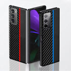Coque Bumper Pour Samsung Z Fold 3 5G Noir Carbone Et Bleu
