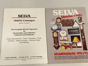 SELVA 1992/93 Clockmakers & Collectors Craftsmen Hobbyists Catalogs - Imagen 1 de 11