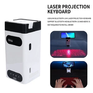 Bluetooth Laser Projection Keyboard + Mouse + Mobile Phone Holder + Power Bank - Picture 1 of 14