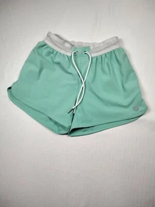 Girls ASICS Light Green Running Shorts Size Extra Small RN# 66200 EUC Nice! - Picture 1 of 3