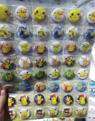 Nuevos broches de anime de dibujos animados 48 piezas prendedores de solapa insignia en mochila accesorios 30 mm Foto 1 de 3