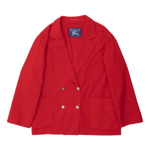 Cappotto vintage in lana rossa Burberrys taglia: L
