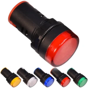LED 12V 24V 230V Leuchtmelder 16mm 22mm Kontrollleuchte Signalleuchte Piezo - Picture 1 of 13