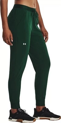 New Under Armour Women's UA Armour Sport Woven Pants 1348447-322 Greenwood - S - Image 1 of 4