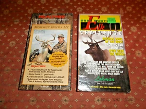 MONSTER  BUCKS  III  &  ELK  CHALLENGE  VHS  VIDEOS (1 NEW/1 USED) - Picture 1 of 2