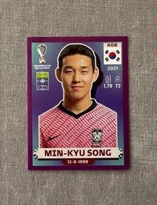 Min-Kyu Song Panini 2022 FIFA World Cup Sticker PURPLE Parallel - Picture 1 of 1