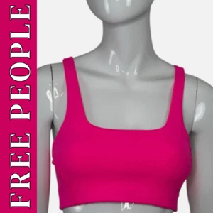 Free People Movement Sports Bra Hot Pink Never Better Square Neck Size Small - Picture 1 of 13