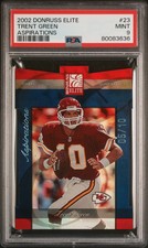 2002 Donruss Elite Aspirations 23 Trent Green 5/10 Chiefs
