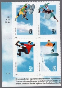 Scott #3324a Xtreme Sports Plate Block of 4 Stamps - MNH (LL or LR) - Picture 1 of 1