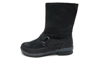 Merrell Women's Boots Emery Buckle Boot Black Leather Mid Calf Boots 8.5 New - Picture 1 of 5