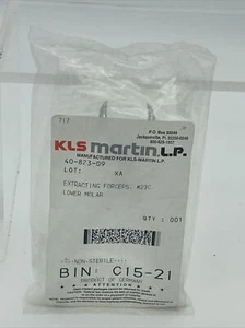 New KLS Martin Dental Surgical Extracting Forceps Lower 40-823-09 Ch17 - Picture 1 of 3