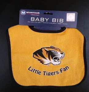 Yellow Missouri State Tigers Baby Bib -- New w/ Tags - Picture 1 of 2