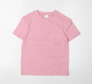 Marks and Spencer Girls Pink Cotton T-Shirt, Size 8-9 Years - Picture 1 of 12