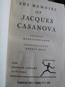 The Memoirs of Jacques Casanova Rare 1929 Edition. Edited by Madeleine Boyd. - Picture 1 of 11