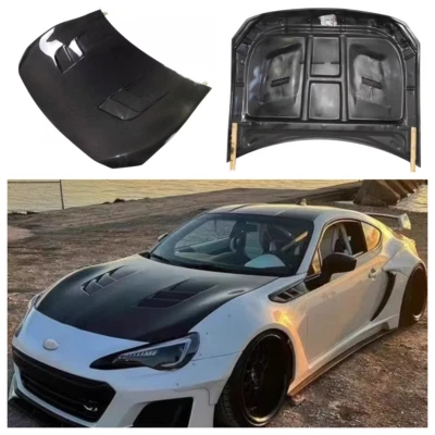 Крышка капота передняя из настоящего углеродного волокна для Toyota GR86 Subaru BRZ 2013-2020 - Изображение 1 из 4
