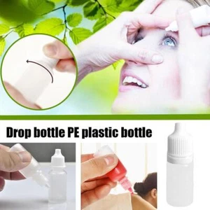 5/15ML Plastic Squeezable Dropper Bottles Eye Liquid Dropper Refillable Bottles - Picture 1 of 16