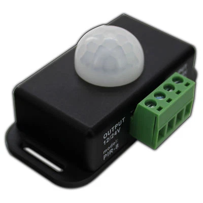 PB-VERSAND® Detector de movimiento LED PR Sensor 12V DC 4A Sensor de movimiento Movimiento Movimiento