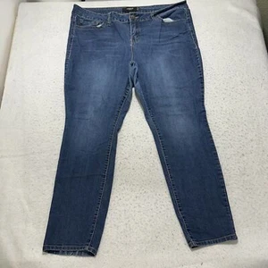 Torrid Denim Women's Plus Size 20 Short Skinny Mid Rise Stretch Blue Jeans 40x28 - Picture 1 of 13